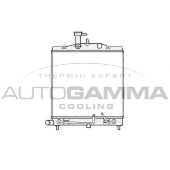 AUTOGAMMA 105806 - Radiateur, refroidissement du moteur