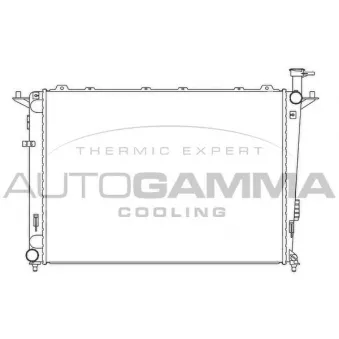 AUTOGAMMA 105807 - Radiateur, refroidissement du moteur