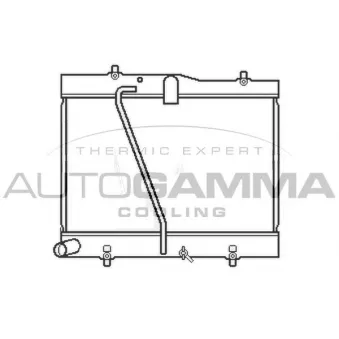 Radiateur, refroidissement du moteur AUTOGAMMA 105814