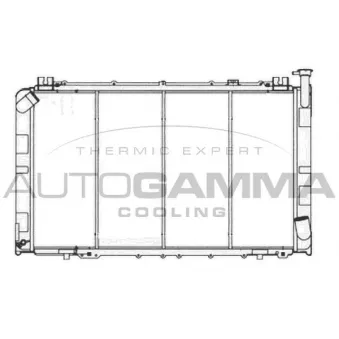 AUTOGAMMA 105845 - Radiateur, refroidissement du moteur