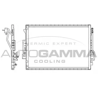 Condenseur, climatisation AUTOGAMMA 105863