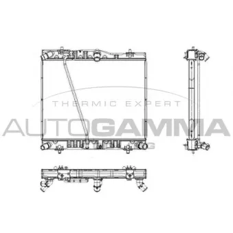Radiateur, refroidissement du moteur AUTOGAMMA 105876