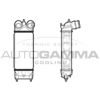 Intercooler, échangeur AUTOGAMMA OEM 1440Q9