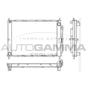 Radiateur, refroidissement du moteur AUTOGAMMA OEM 21400BC50A