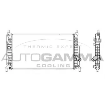 Radiateur, refroidissement du moteur AUTOGAMMA 105903