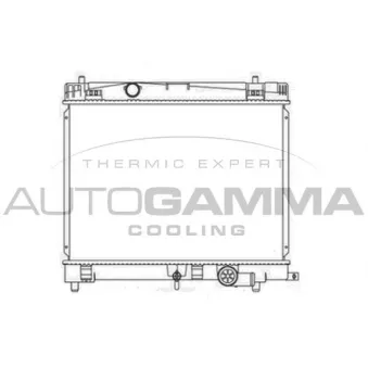 AUTOGAMMA 105907 - Radiateur, refroidissement du moteur