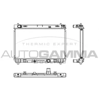Radiateur, refroidissement du moteur AUTOGAMMA OEM 1640033110