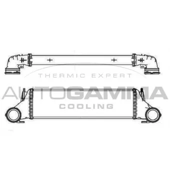 Intercooler, échangeur AUTOGAMMA OEM 7791231