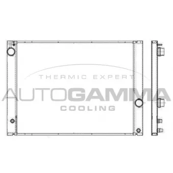 Radiateur, refroidissement du moteur AUTOGAMMA OEM 7553666