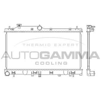 AUTOGAMMA 105927 - Radiateur, refroidissement du moteur