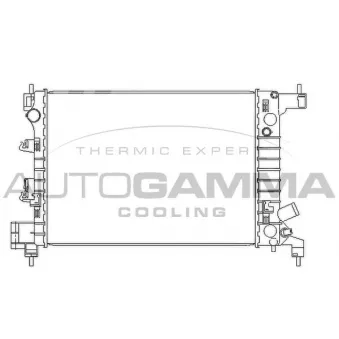 Radiateur, refroidissement du moteur AUTOGAMMA 105936