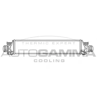 Intercooler, échangeur AUTOGAMMA 105944