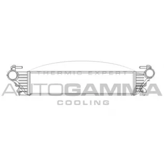 Intercooler, échangeur AUTOGAMMA OEM 51887954
