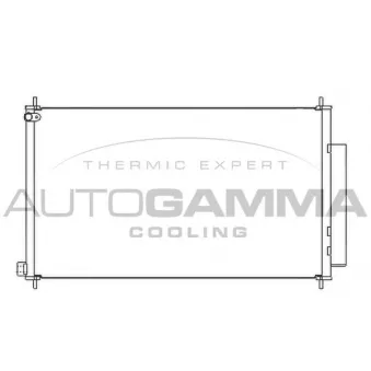 Condenseur, climatisation AUTOGAMMA 105961