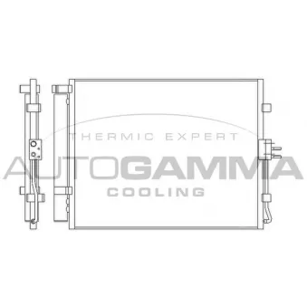 Condenseur, climatisation AUTOGAMMA 105968