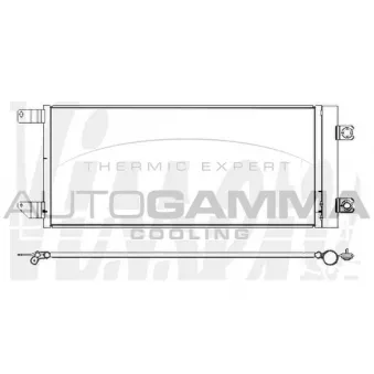 Condenseur, climatisation AUTOGAMMA 105983