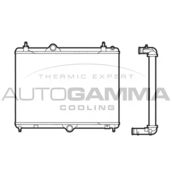 Radiateur, refroidissement du moteur AUTOGAMMA 105987
