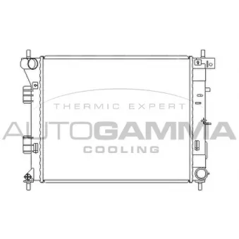 AUTOGAMMA 105988 - Radiateur, refroidissement du moteur