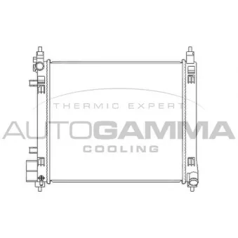 Radiateur, refroidissement du moteur AUTOGAMMA 105993