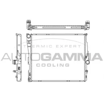 Radiateur, refroidissement du moteur AUTOGAMMA 107008