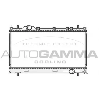 AUTOGAMMA 107015 - Radiateur, refroidissement du moteur