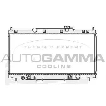 Radiateur, refroidissement du moteur AUTOGAMMA 107023