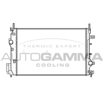 AUTOGAMMA 107052 - Radiateur, refroidissement du moteur