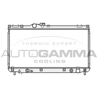 Radiateur, refroidissement du moteur AUTOGAMMA OEM 1640046721