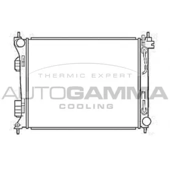 Radiateur, refroidissement du moteur AUTOGAMMA 107068
