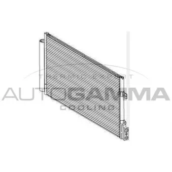 Condenseur, climatisation AUTOGAMMA 107085