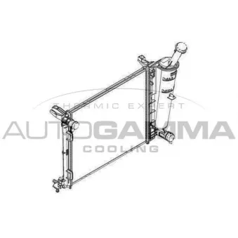 Radiateur, refroidissement du moteur AUTOGAMMA 107100