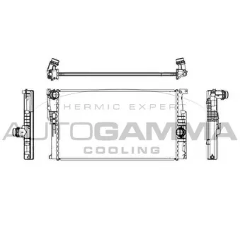 Radiateur, refroidissement du moteur AUTOGAMMA OEM 7600511