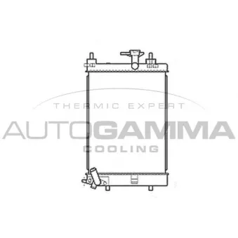 AUTOGAMMA 107207 - Radiateur, refroidissement du moteur