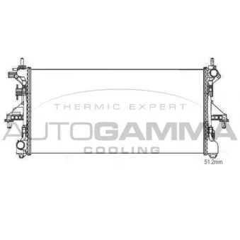 AUTOGAMMA 107211 - Radiateur, refroidissement du moteur