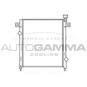 Radiateur, refroidissement du moteur AUTOGAMMA 107219
