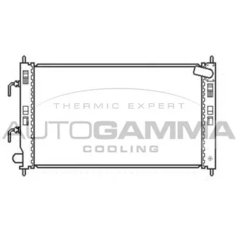 Radiateur, refroidissement du moteur AUTOGAMMA 107229