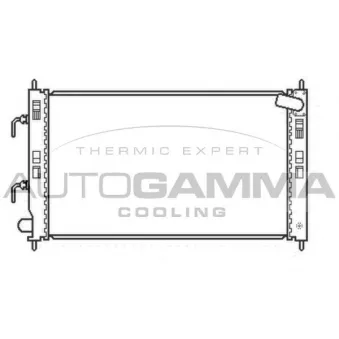 AUTOGAMMA 107229 - Radiateur, refroidissement du moteur