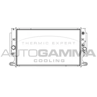 AUTOGAMMA 107240 - Radiateur, refroidissement du moteur