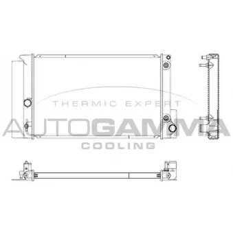 Radiateur, refroidissement du moteur AUTOGAMMA OEM 164000T120