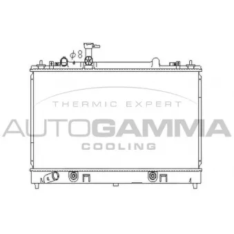 AUTOGAMMA 107281 - Radiateur, refroidissement du moteur