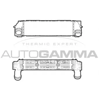 Intercooler, échangeur AUTOGAMMA OEM 17517823571