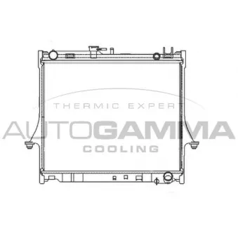 Radiateur, refroidissement du moteur AUTOGAMMA 107325