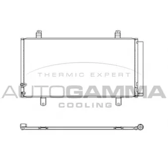 Condenseur, climatisation AUTOGAMMA 107339