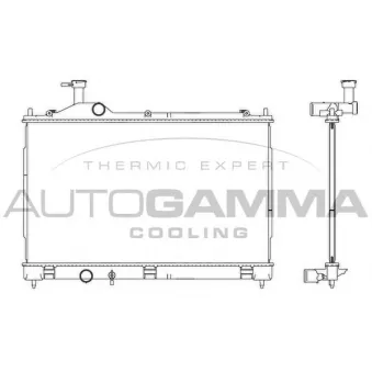 Radiateur, refroidissement du moteur AUTOGAMMA OEM 1350A602
