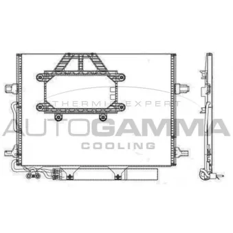 Condenseur, climatisation AUTOGAMMA OEM 2115000554