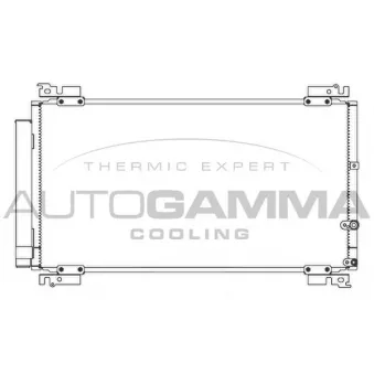 Condenseur, climatisation AUTOGAMMA 107359