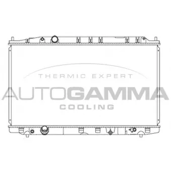 AUTOGAMMA 107364 - Radiateur, refroidissement du moteur