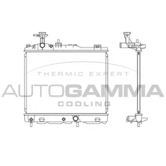 AUTOGAMMA 107365 - Radiateur, refroidissement du moteur