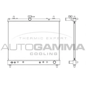 Radiateur, refroidissement du moteur AUTOGAMMA 107373