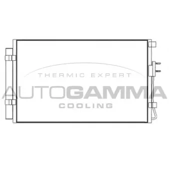 AUTOGAMMA 107386 - Condenseur, climatisation